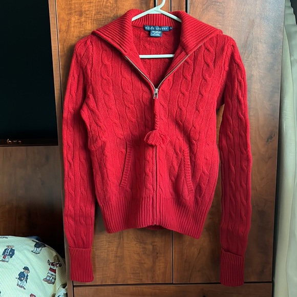 Women's Ralph Lauren Wool & Cashmere Sweater / Red / Size S - Picture 2 of 15